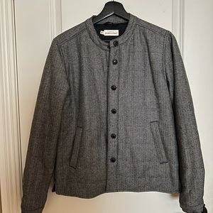 Bridge & Burn Herringbone Bomber Jacket